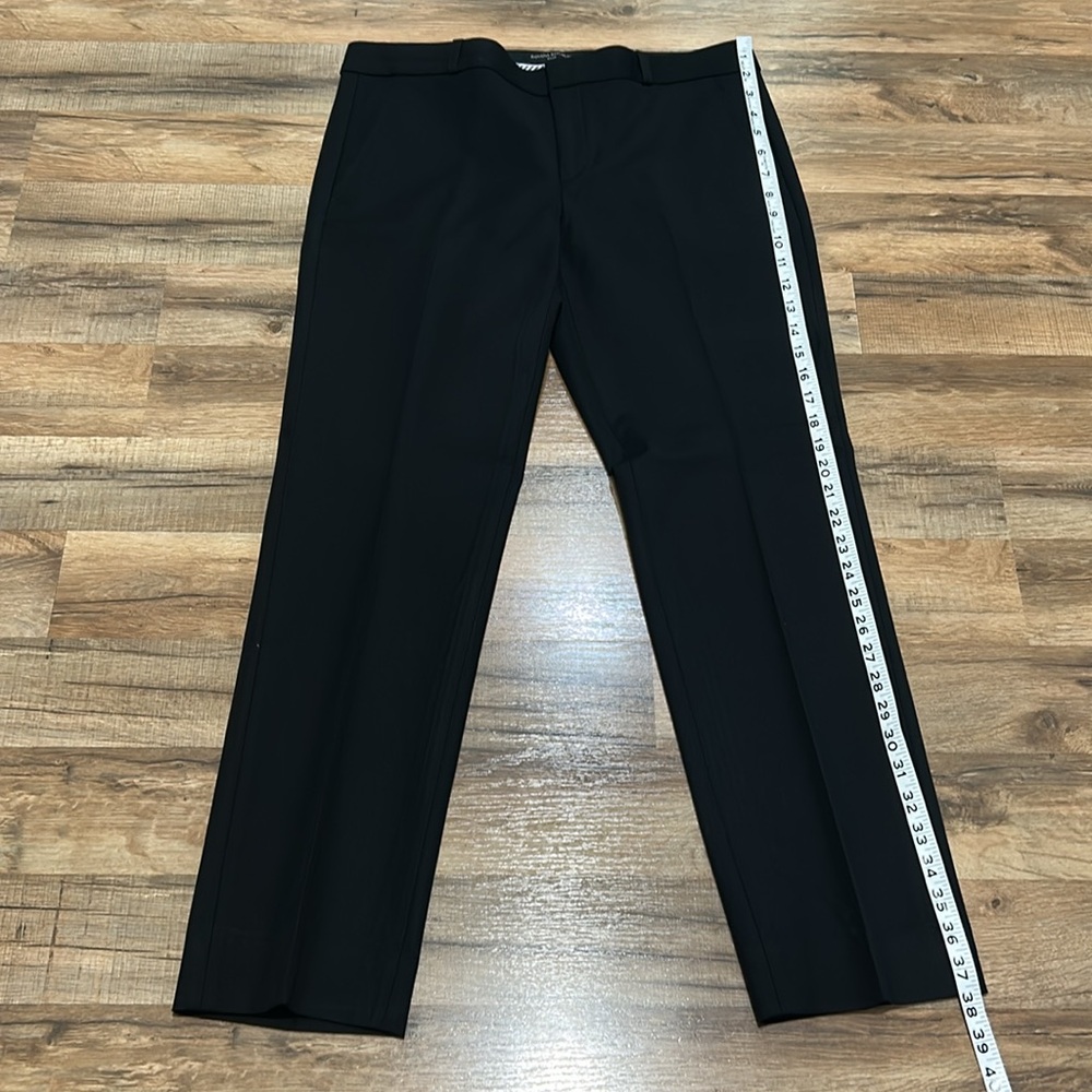BANANA REPUBLIC WOMENS BRYAN DRESS PANTS BLACK SZ 8 - Picture 3 of 9